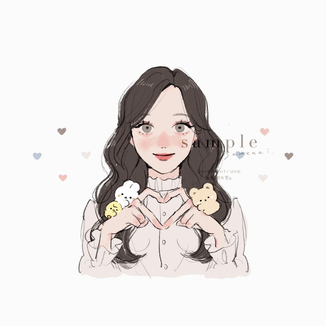 イラストレーター「さめない」×スタジオハヌル 似顔絵オーダーイラスト