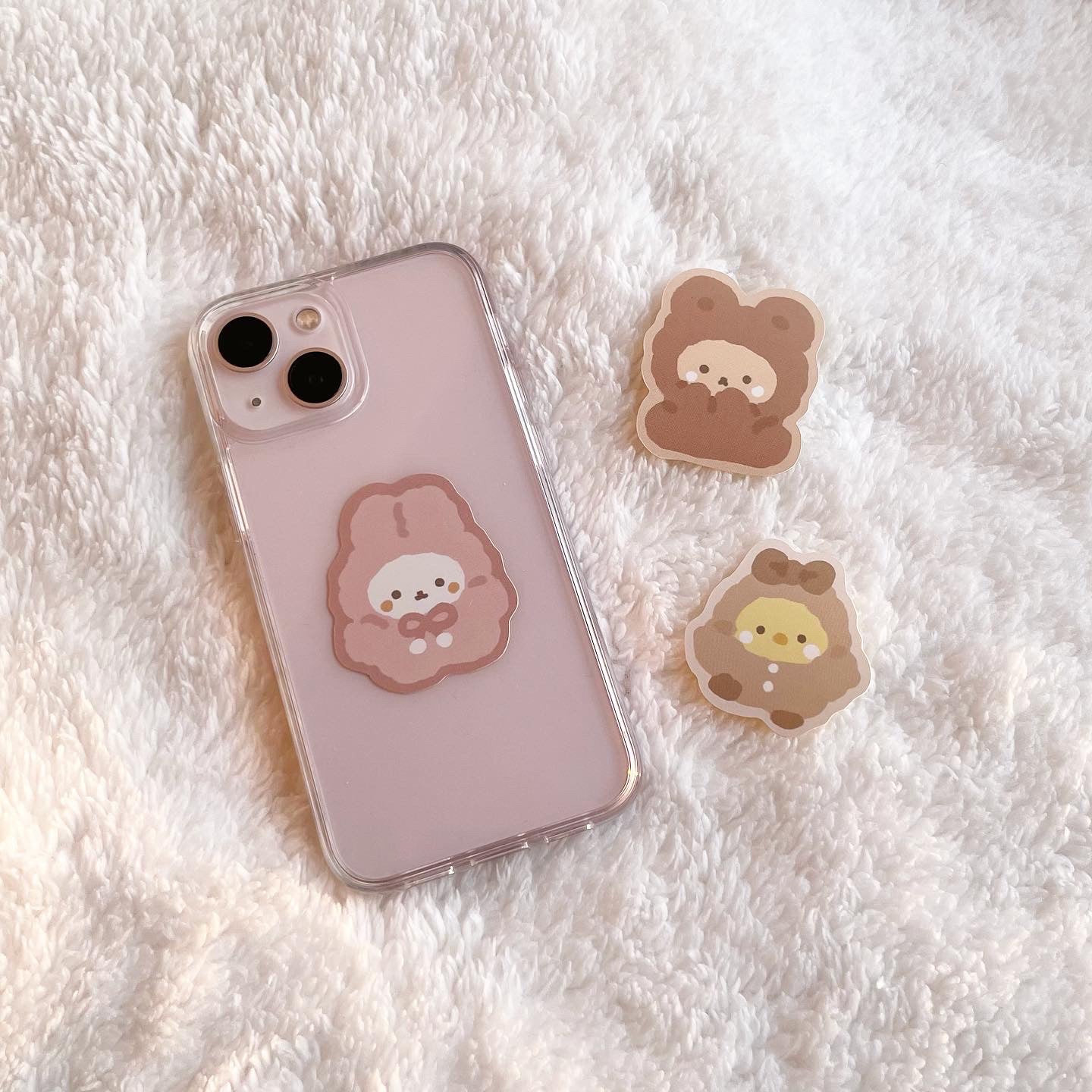 ステッカー３枚セット - もこもこ