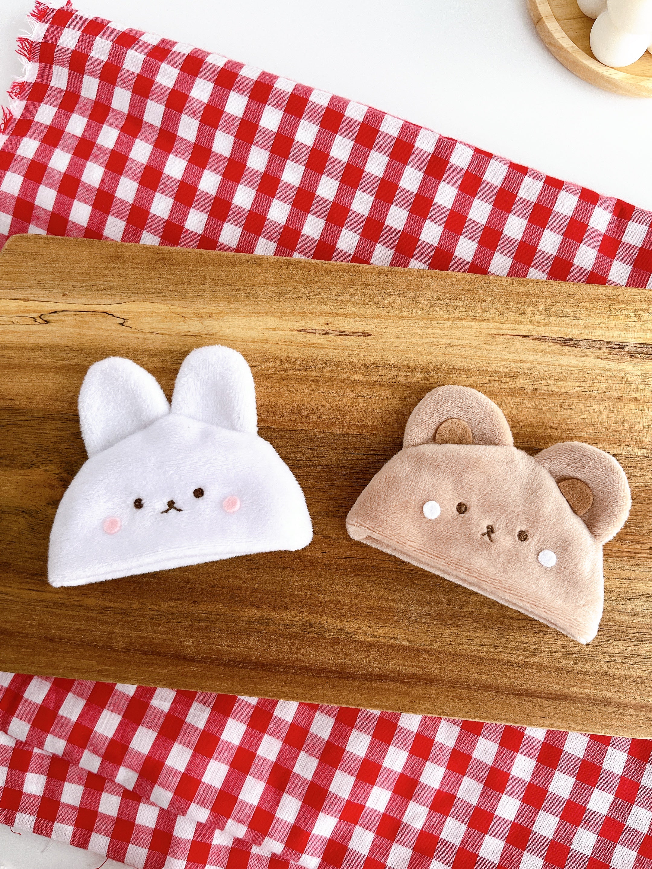 パムとタルトのぬいぐるみ帽子