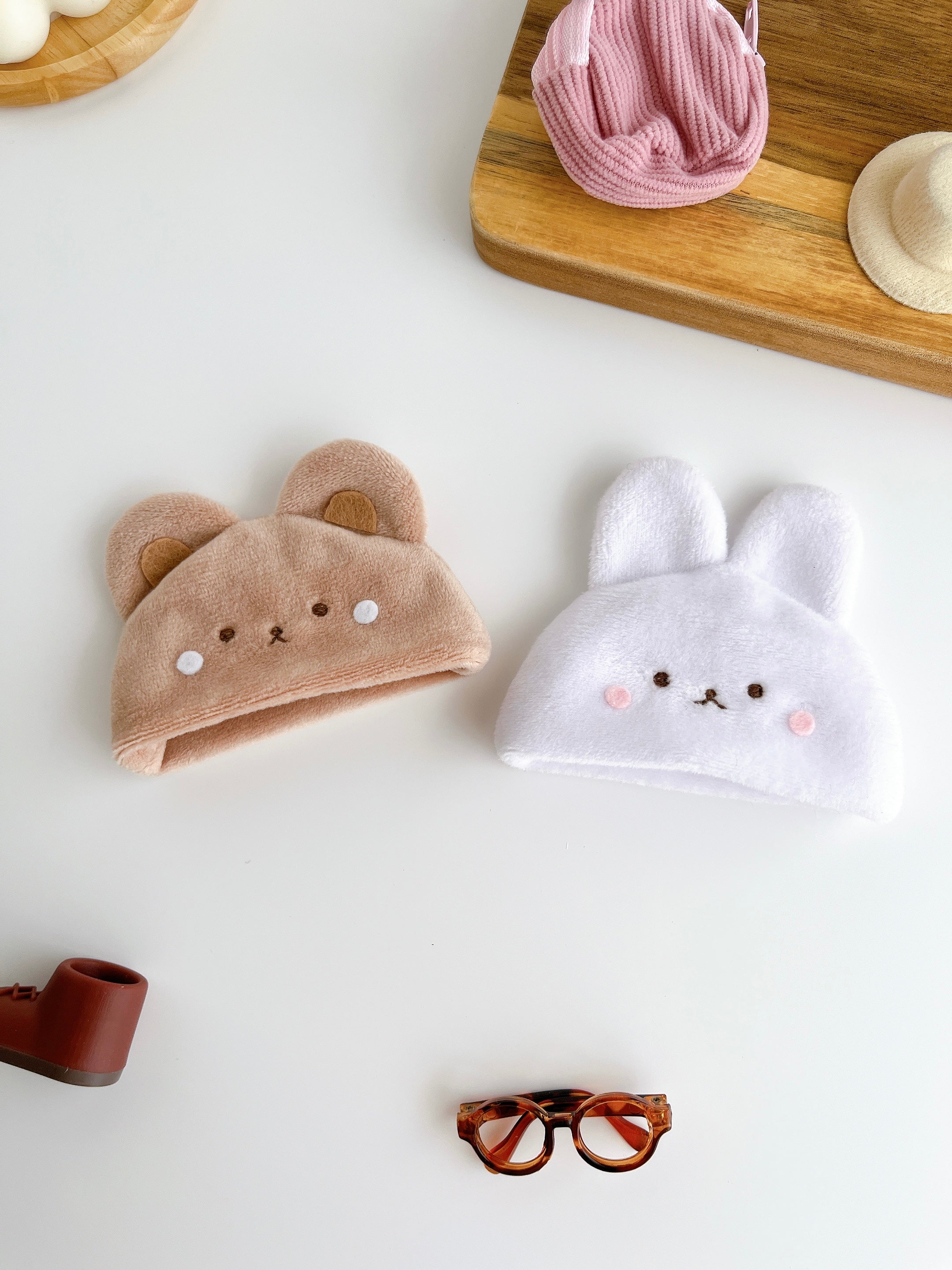 パムとタルトのぬいぐるみ帽子