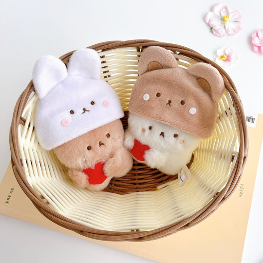 パムとタルトのぬいぐるみ帽子